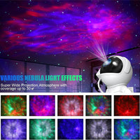 Astronaut Galaxy Starry Sky Projector Night Light Remote Control Rocket Nebula Projection Lamps For Bedroom Christmas Kids Gift
