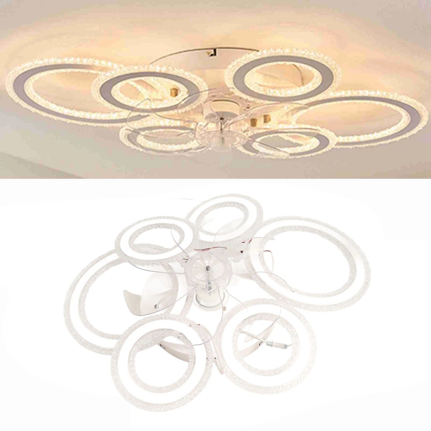 Ceiling Fan Light Flush Mount Ceiling Fan Light Easy To Install Unique Simple Nordic for Dining Room