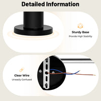 110V LED Linear Wall Lamp Modern Wall Light Long Led Wall Lamp Warm Light Color Black Home Decor