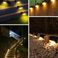16-Pack Outdoor Solar Deck Lamp For Outdoor Stairs, Steps, Fences, Yards, Patios And Paths LED Light (Warm White)