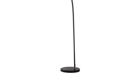 86 Inch Height Black Metal Floor Arc Design Lamp with 18 Inch Shade Step On Switch for Living Room Bedroom Modern Lighting Decor