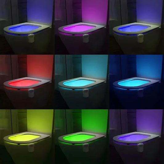 4 件套 Toilet Bowl Night Light with Motion, 16 Color Changing Led Gadget for Bathroom Accessory Decor
