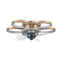 55-85w Ceiling Fan Light With Remote Control For Indoor Places Such As Living Rooms, Bedrooms 6500-4000-3000k 15-20m²