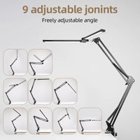 Desk Lamps Double Head LED Stepless Dimmable Led USB Table Lamp for Office Study Reading Lighting Fixture Computer Monitor Light