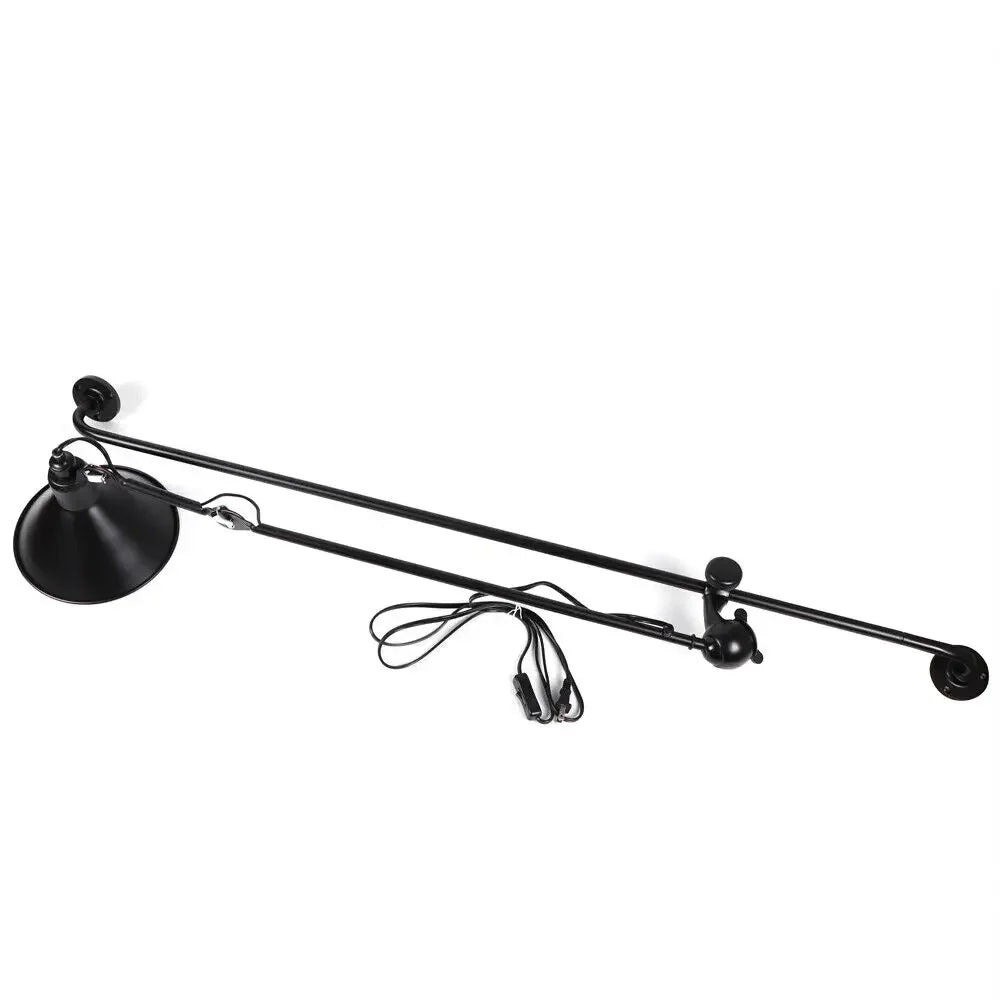 360 Rotating Wall Sconce Lamp - Versatile Bedroom Lighting Fixture with Long Arm