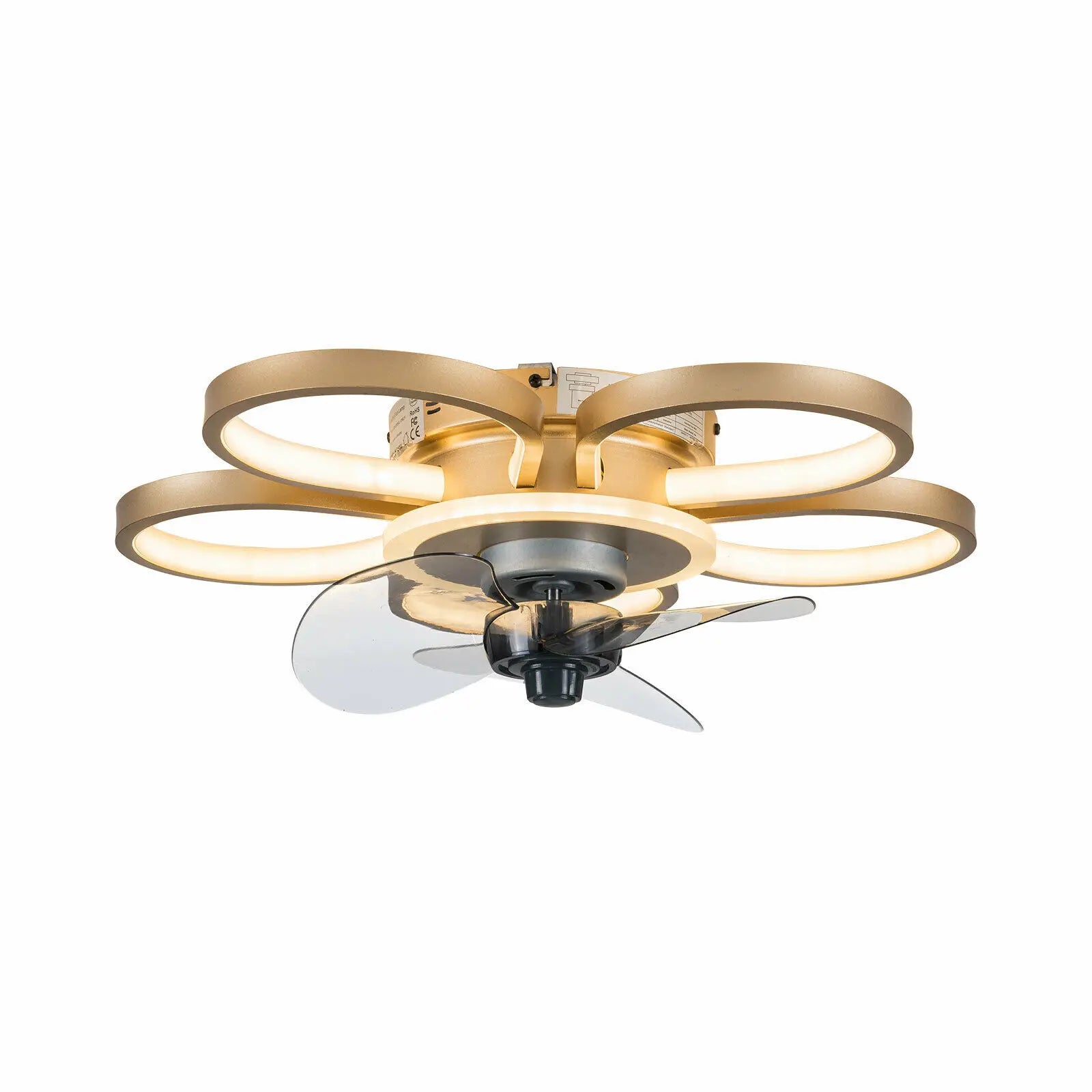 55-85w Ceiling Fan Light With Remote Control For Indoor Places Such As Living Rooms, Bedrooms 6500-4000-3000k 15-20m²