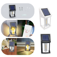 4/8PCS Outdoor Solar Tungsten Wall Lights IP55 Waterproof LED Safety Lamp Patio Yard Decorative Lamp Automatic Light Up At Night