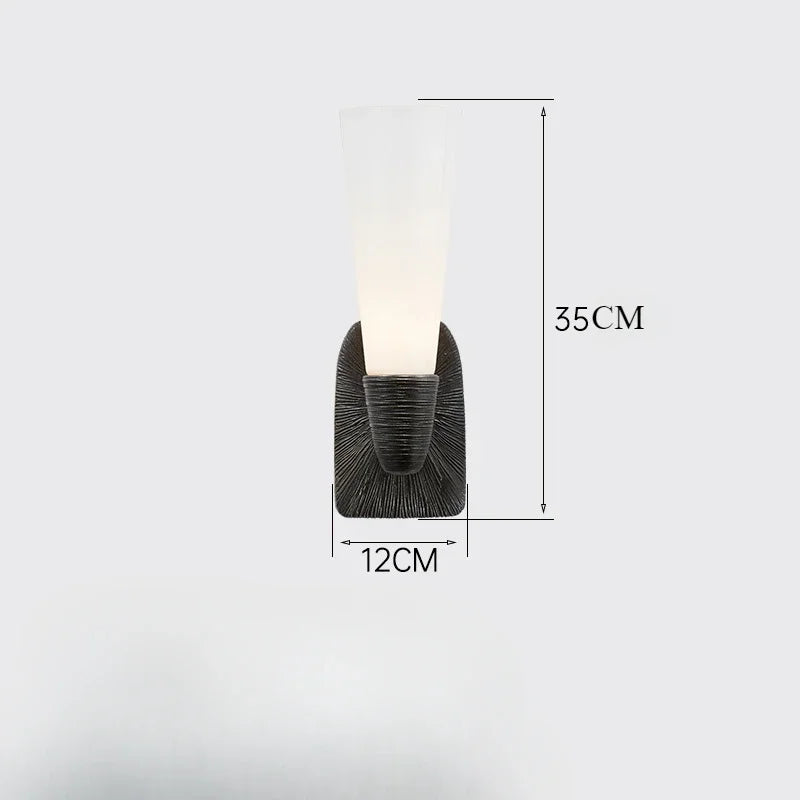 Bedroom White Glass Lampshade Wall Light Fixtures Art Gallery E14 Daily Indoor Wall Sconce Living Room Hallway Golden Wall Lamp