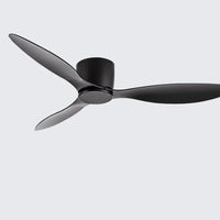 42 52 Inch Ceiling Fans No Light DC Motor Remote Control Cooling Fans Lamp Low Floor Ceiling Fan White wood Black Color FANS