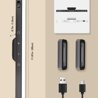 LED Touch Table Lamp Magnetic Desk Lamp Bulit-in 2500mAh Battery for Reading Cabinet Mirror Bedside Rechargeable Night Lights