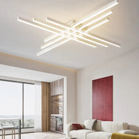 Black chandelier square bedroom lamps living room lamp led ceiling lamp Nordic minimalist creative led ceiling lamp strip lights