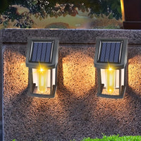 4/8PCS Outdoor Solar Tungsten Wall Lights IP55 Waterproof LED Safety Lamp Patio Yard Decorative Lamp Automatic Light Up At Night