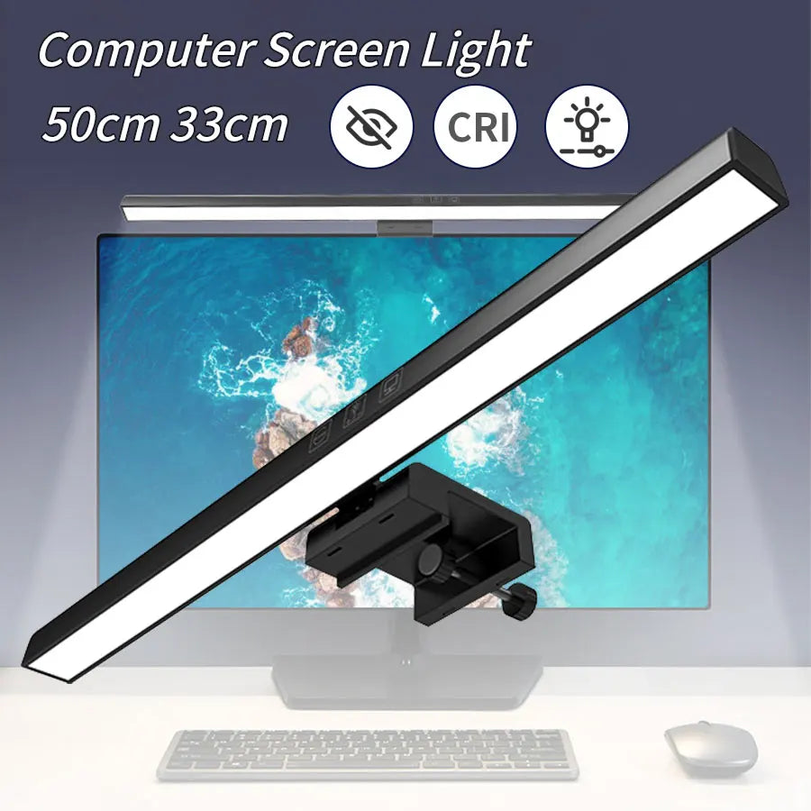 33cm 50cm Bar LED Desk Lamp USB PC Computer Monitor Screen Light Dimmable 3 Colors Hanging Table Lamp for Reading Study Work