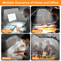 24 W Super Bright Dimmable LED Desk Lamp, 1500LUMEN LED Table Lamp for Home And Office with Ambient Light, Daylight Lamp, Clamp