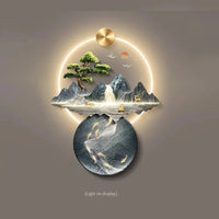 3d wall painting with lights Simple Modern Hanging Home Decoration for Corridor Aisle Upscale  Living Room  Wall Decorations