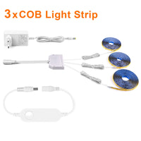 12V LED Soundproof Panel Decor COB Light Strip Wall Lamp for Smart Zigbee Tuya APP Control Wine Show Cabinet Night Lighting