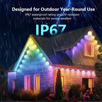Smart Bluetooth Permanent Outdoor Music Sync Light IP67 Waterproof Voice Control Music Sync DIY Holiday Party