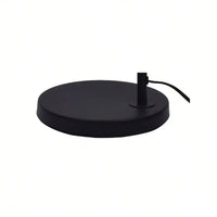 Black Metal Floor Lamp with Rope Shade Transitional Styling for Office and Dorms New