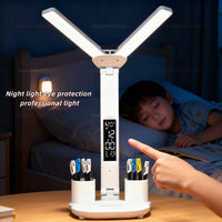 Rechargeable LED Desk Lamp Portable Bedside Light Eye Protection Touch Dimming Child Kids Study Reading Night Lamp