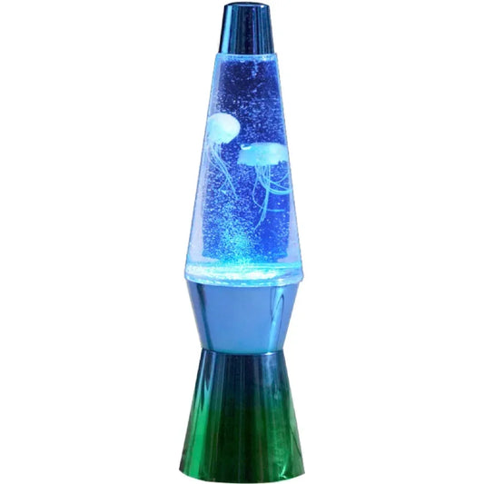 13-inch Blue-Green Gradient Jellyfish Motion Light, Pre-charged, Convenient USB Power Supply, Incandescent Bulb