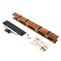 Ceiling Light Vintage Rustic Lamp Wood Beam Farmhouse Chandelier Pendant Lamp US