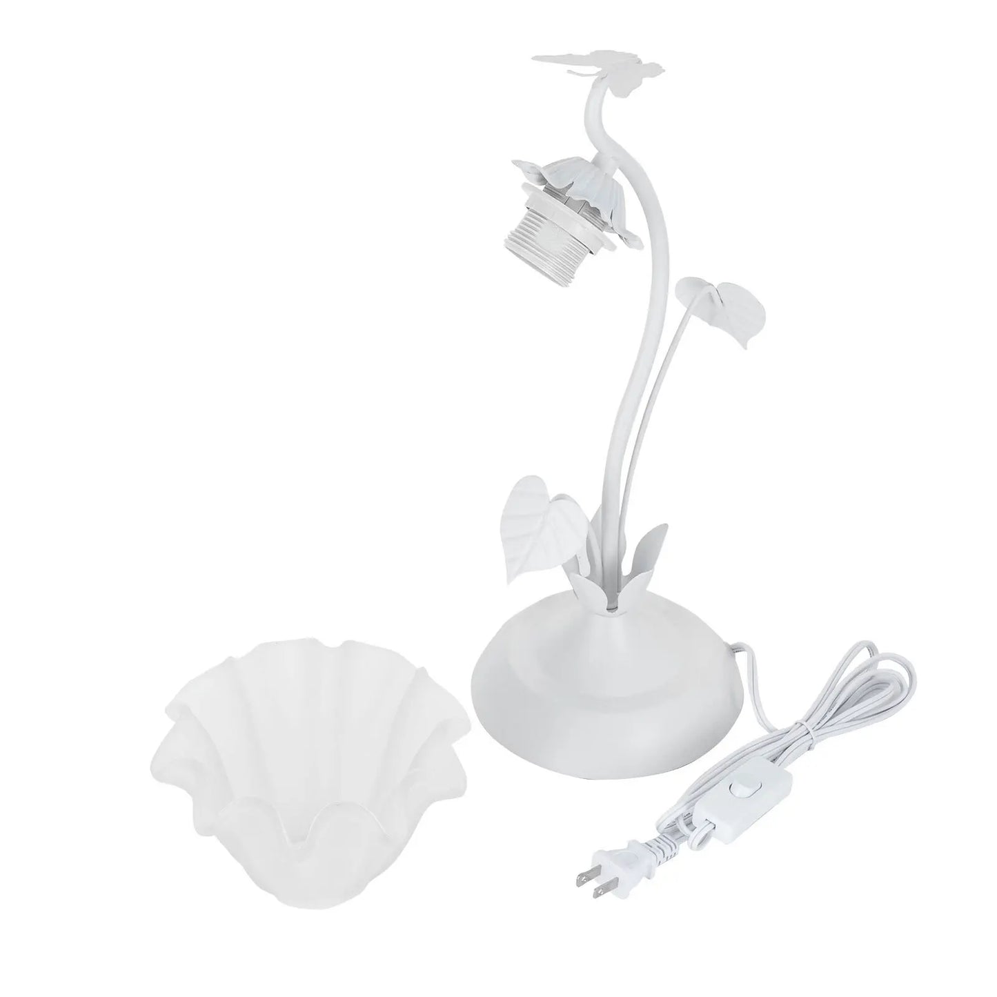 40W 110V Acrylic Tabletop Bedroom Desk Light E26 Indoor Decor White Desktop Lamp