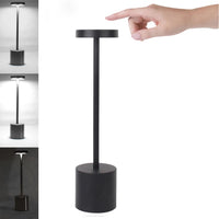 Classic Table Lamp USB Rechargeable Night Light Stepless Dimming Touch Desk Lamp 3 Colors Bedside Lamp Hotel Bar Decoration