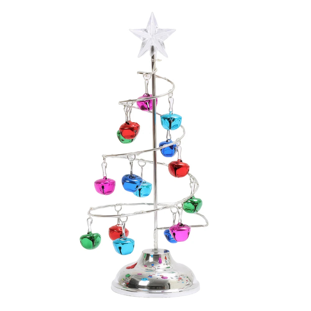 Crystal Star Christmas Tree Lamp Battery Operated Desk Table Lamp Decorative Iron Tree Night Lights for Living Room Bedroom Deco