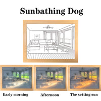 Bedroom Bedside LED Night Light Painting Dimming Wall Artwork Table Lamp Home Interior Decoration Gift Mood Photo Desk Fixtures