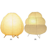 Desktop Decorative Lantern Light Rice Paper Nordic Paper Lantern Light Handmade Simple LED Lighting Lamp for Living Room Bedroom