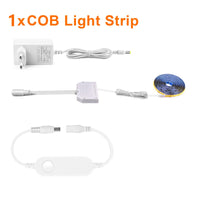 12V LED Soundproof Panel Decor COB Light Strip Wall Lamp for Smart Zigbee Tuya APP Control Wine Show Cabinet Night Lighting
