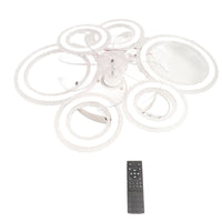 Ceiling Fan Light LED Nordic Modern 6 Rings Ceiling Fan Light Easy To Install Simple Nordic for Dining Room Ceiling Fan Light