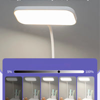 （Gift: Fan and pen holder）--3 Modes Touch Dimming USB Dimming Clip Table Lamp Student Dormitory Learning Study Table Light