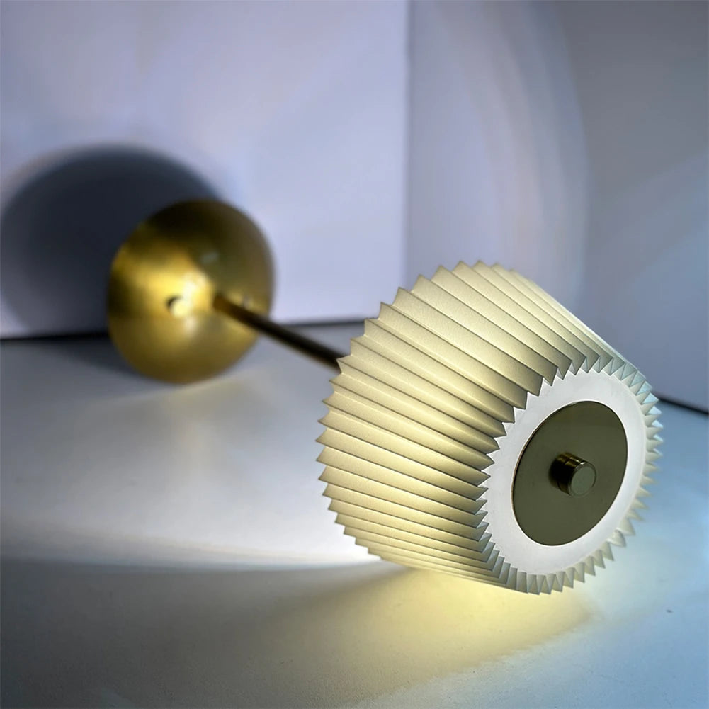 Cordless Table Lamp Small Night Light Touch Control Simple Reading Light Portable Metal Desk Lamp for Restaurant Bar Coffee Shop