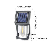 4/8PCS Outdoor Solar Tungsten Wall Lights IP55 Waterproof LED Safety Lamp Patio Yard Decorative Lamp Automatic Light Up At Night