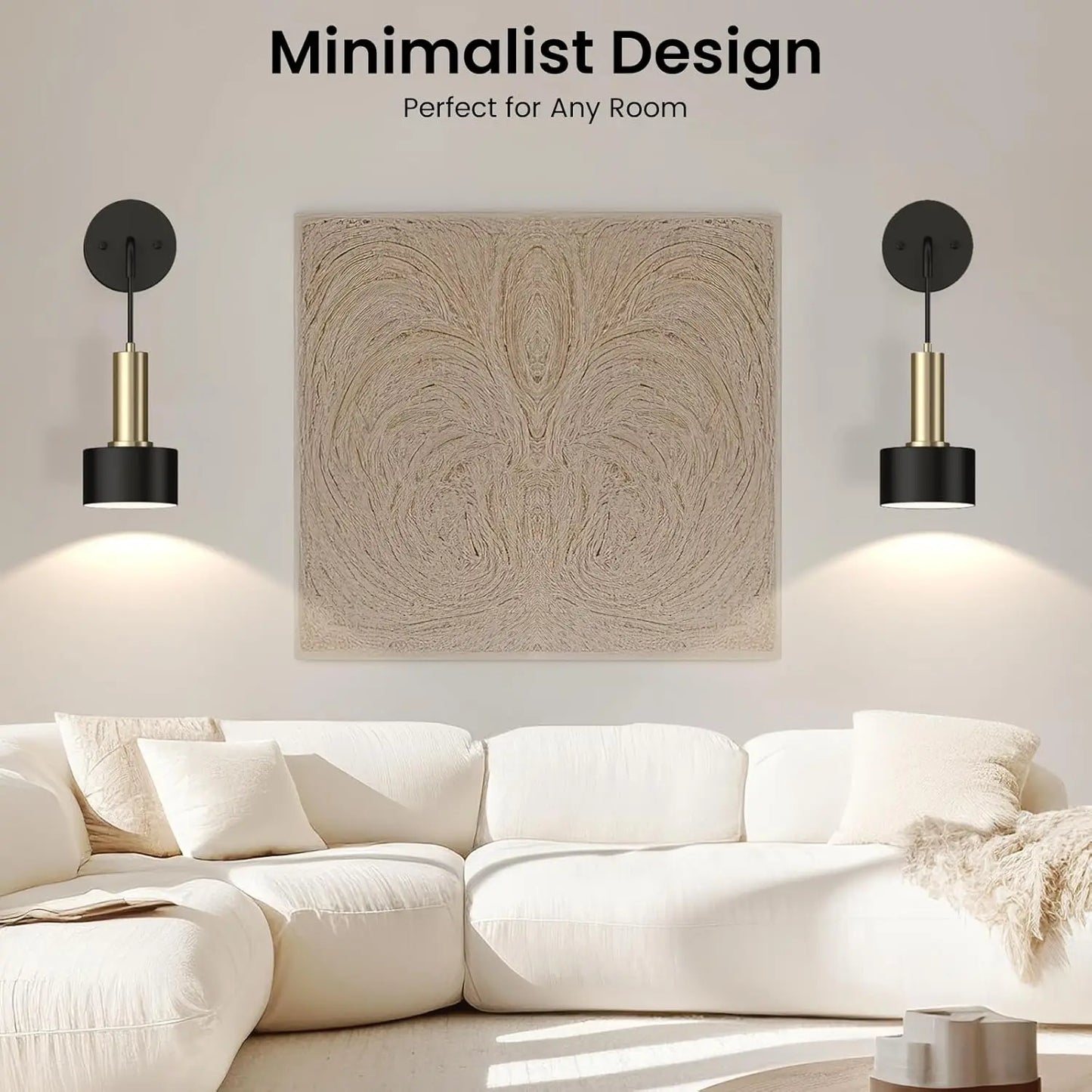 Battery Operated Wall Sconce Set of 2, Dimmable RGB Wall Sconce with Remote Indoor Battery Powered Wall Lamp Light