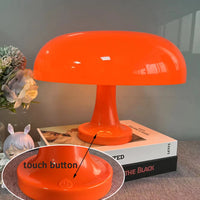 Classic Mushroom Desk Lamp Bedroom Bedside Lamp Danish Designer Orange Decorative Table Lamp Modern Bauhaus Art Table Lamp