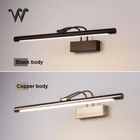 2025 2CCT LED Wall Light 30cm IP42 Aluminum Bathroom Lamp Black Gold Modern Home Wall Lighting Easy Install