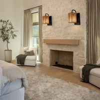 1-light Rattan Wall Sconce Rattan Sconce Boho Wall Sconce Farmhouse Boho Wall Sconces Indoor Coastal Wall Sconce