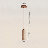 Yellow Marble Droplight Dining Table Japan Wabi-Sabi Travertine Pendant Light Nordic Bedside Restaurant Aisle Hanging Lamp