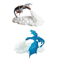 3D Printed Table Lamp Eye Protection Fire/Ice Dragon Nightstand Lamp Kids Sleep Accompany Tabletop Light for Bedroom/Living Room