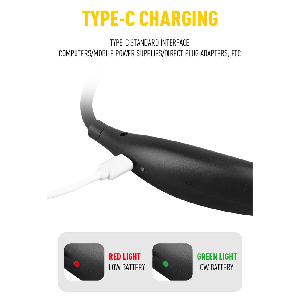 Book Light Adjustable Brightness Reading Lamp Hands Free LED Night Light Rechargeable for Night Running Walking Knitting Camping