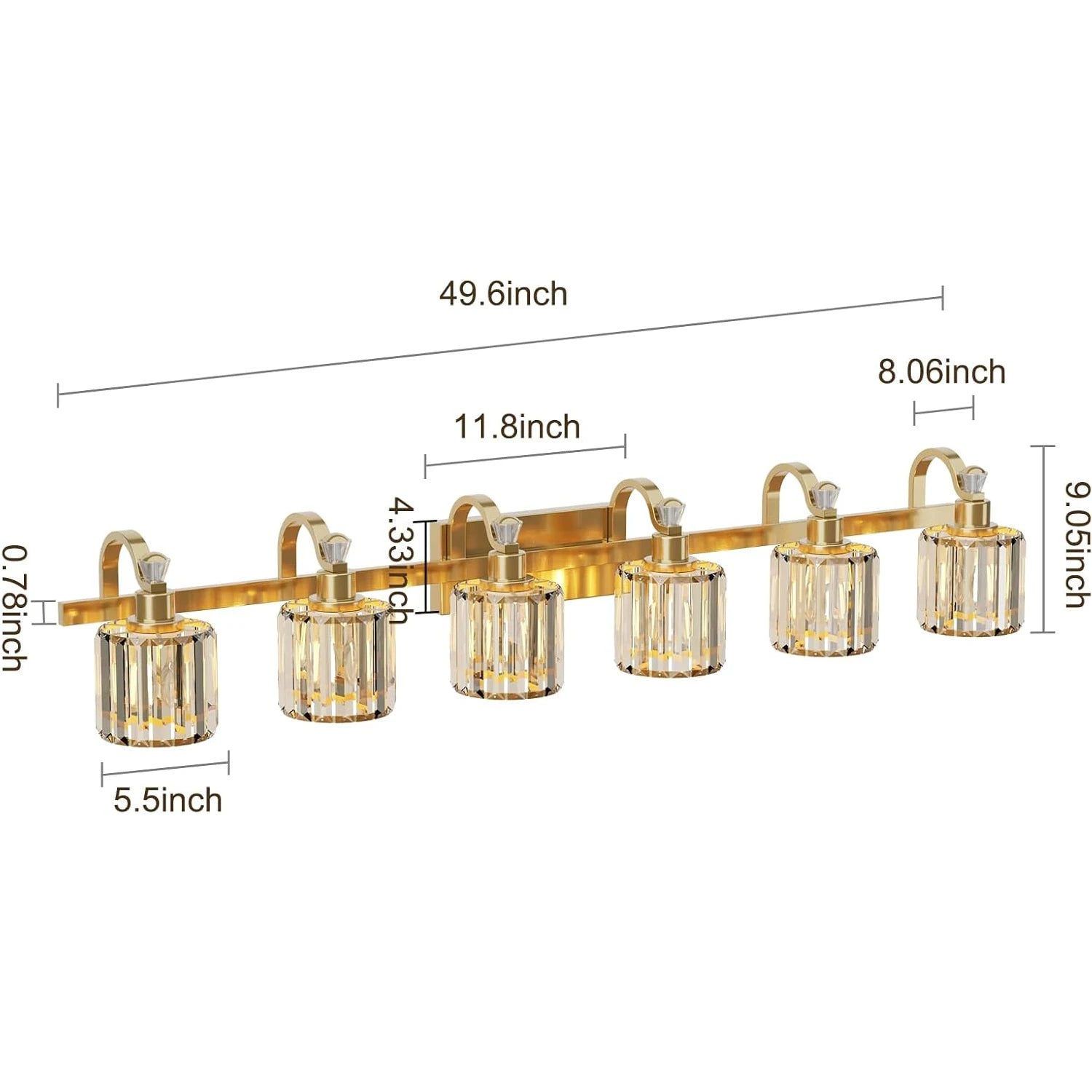 Crystal Gold Bathroom Vanity Light 6 Light Modern Bathroom Vanity Light Fixtures Over Mirror Modern Crystal Vanity Lighting