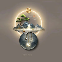 3d wall painting with lights Simple Modern Hanging Home Decoration for Corridor Aisle Upscale  Living Room  Wall Decorations