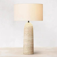 Japanese Wabi-sabi Modern Marble Table Lamp LED E27 Designer Medieval Desk Lights Home Decor Living Room Study Bedroom Bedside