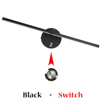 Bedside Wall Light 330° Rotatable Adjustable Light Angle Indoor LED Wall Lamp Bedroom Mirror Vanity Light AC110V/220V