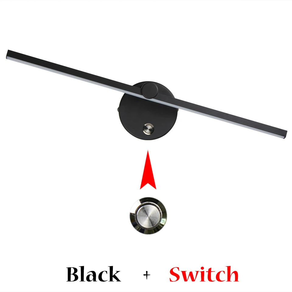 Bedside Wall Light 330° Rotatable Adjustable Light Angle Indoor LED Wall Lamp Bedroom Mirror Vanity Light AC110V/220V