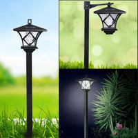 Solar Light Pole Waterproof Solar Lamp Post Vintage Street Lights Solar Post Lights Outdoor for Patio, Gardenand so on