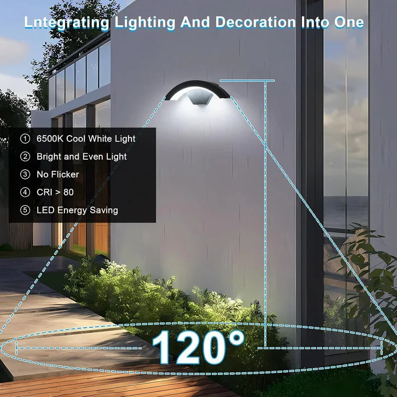 Aluminum LED Wall Lamp Waterproof IP65 Outdoor Garden Lights 18W Interior Wall Light for Bedroom Street Corridor Stairs Lighting