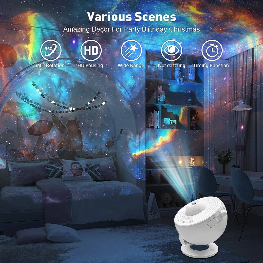13 in 1 Star Projector, Planetarium Galaxy Projector for Bedroom, Aurora Projector, Night Light Projector for Kids Adults
